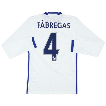2016-17 Chelsea Player Issue Third L/S Shirt Fabregas #4 (M)