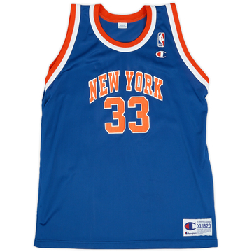 1991 95 Authentic New York Knicks Ewing 33 Champion Jersey Away L