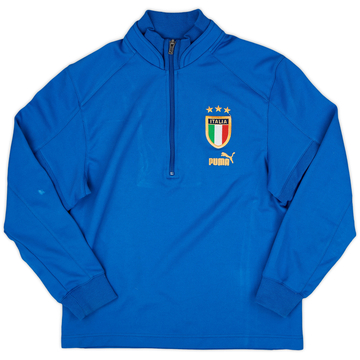 2004-05 Italy Puma 1/4 Zip Training Top - 8/10 - (XL.Boys)