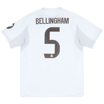 2025-26 Real Madrid Home Shirt Bellingham #5