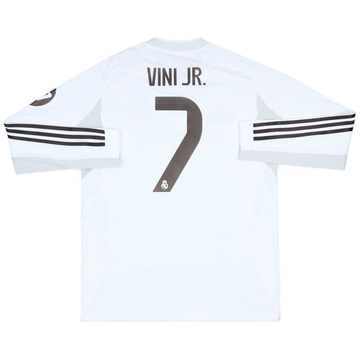 Real Madrid VINI JR 7 ホワイトシャツ Real Madrid adidas Home Authentic Shirt 2025-26 with Vini Jr