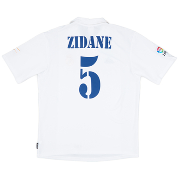 2002-03 Real Madrid Centenary Home Shirt Zidane #5 - 4/10 - (L)