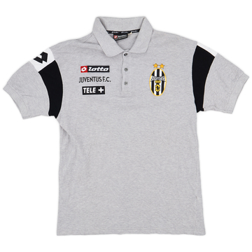 Juventus F.C. Lotto シャツ 黒 グレー 2001-02 Juventus Lotto Training Shirt - 8/10 - (XL)