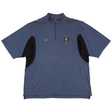 2000-01 Inter Milan Nike 1/4 Zip Sweat Top - 8/10 - (XL.Boys)