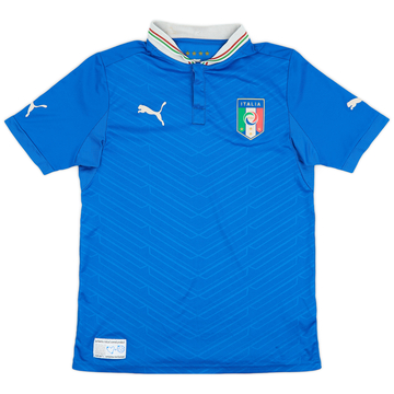 2012-13 Italy Home Shirt - 9/10 - (XL.Boys)