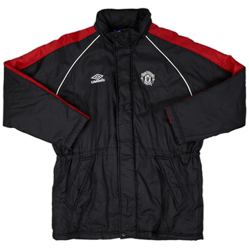 2000-01 Manchester United Umbro Padded Bench Coat - 8/10 - (M)