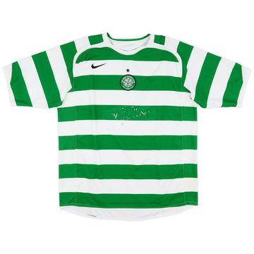 2005-07 Celtic Home Shirt Nakamura #25 - 8/10 - (M)