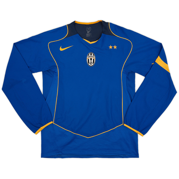 2004-05 Juventus Player Issue Home L/S Shirt Ibrahimovic #9