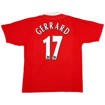 2002-04 Liverpool Home Shirt Gerrard #17 - 6/10 - (XL)