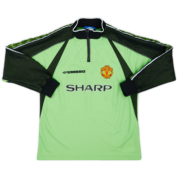 Umbro 98-99 Manchester United GK ユニフォーム 1998-99 Manchester United GK Shirt - 7/10 - (L.Boys)