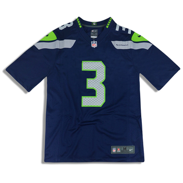2012 18 Seattle Seahawks Wilson 3 Nike Game Jersey Home Y