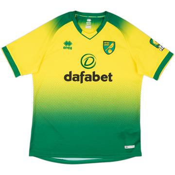 サッカーユニフォーム Norwich 2019-20 Norwich Home L/S Shirt (3XL)