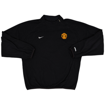 2002-03 Manchester United Nike 1/4 Zip Fleece Top - 5/10 - (XL) 2002-03 Manchester United Nike 1/4 Zip Fleece Top - 5/10 - (XL)