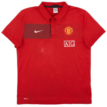 2009-10 Manchester Unido Nike Polo - 6/10 - (L)