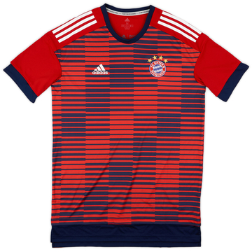 Bayern München adidas シャツ 赤青 2017-18 Bayern Munich adidas Training Shirt - 9/10 - (L)