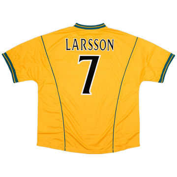 1998-99 Celtic Away Shirt Larsson #7 - 6/10 - (L)