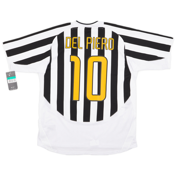 2003-04 Juventus Home L/S Shirt Del Piero #10 - 7/10 - (S)