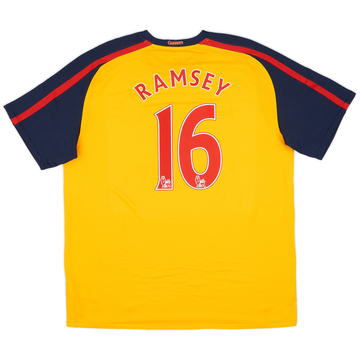 2008 09 Arsenal Away Shirt Ramsey 16 6 10 S