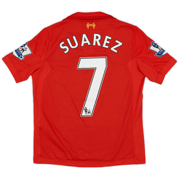 2012-13 Liverpool Home Shirt Gerrard #8 - 7/10 - (M.Boys)