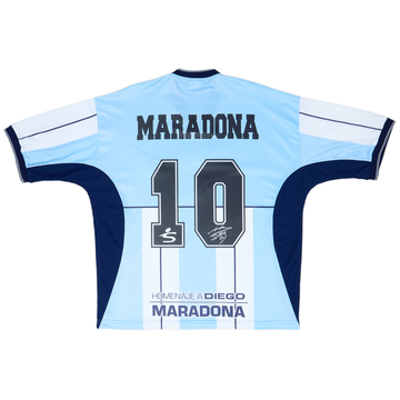 2001 Diego Maradona Fila Reissue Farewell Shirt Maradona #10