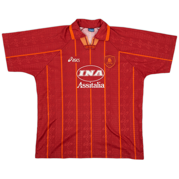 1996 97 Roma Asics Training Shirt 8 10 XL