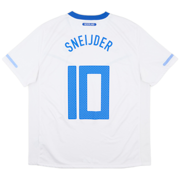 2010 スナイデル SNEIJDER オランダ代表 ユニフォーム ゲームシャツ 2010-11 Netherlands Home Shirt Sneijder #10 - 7/10 - (S)