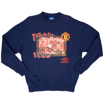 1999-00 Manchester United Umbro 'The Treble' Graphic Tee - 8