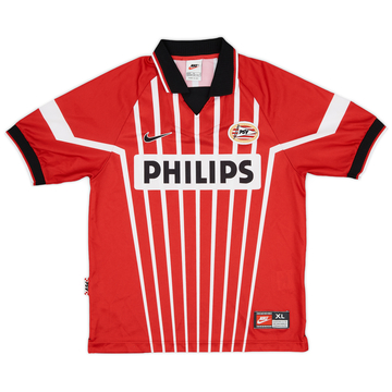 大人も着やすいシンプルファッション 1996-97 PSV Home Shirt - 8/10 - (XL.Boys) 記念グッズ