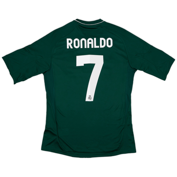 2012-13 Real Madrid Player Issue Away L/S Shirt Ronaldo #7 (XL)