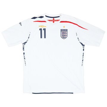 2006-08 England Away Shirt J.Cole #11 - 8/10 - (6-7 Years)