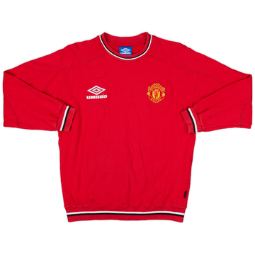 2000-02 Manchester United Umbro Sweat Top - 8/10 - (M)