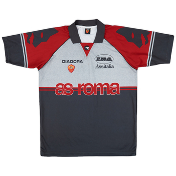 1997-98 Roma Diadora Training Shirt - 8/10 - (L)