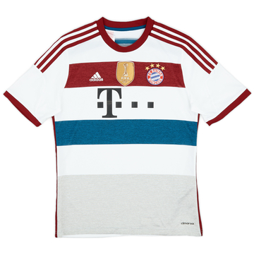 14/15 adidas × BAYERN Away Game Shirts 2014-15 Bayern Munich Away Shirt - 8/10 - (XL.Boys)