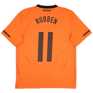 超特価SALE開催！ Netherlands 2010-11 Home (L) #11 Robben Shirt 応援グッズ