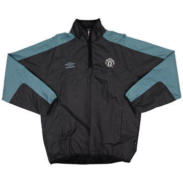 1999-00 Manchester United Umbro 1/4 Zip Rain Jacket - 8/10 - (M)