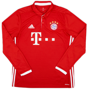 2016-17 Bayern Munich Home L/S Shirt - 7/10 - (L)