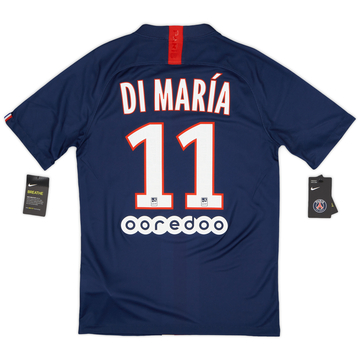 2019-20 Paris Saint-Germain Home Shirt Di Maria #11 - 8/10 - (M)