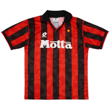 【送料関税無料】 1993-94 (L) - 8/10 - Shirt Home Milan AC ウェア
