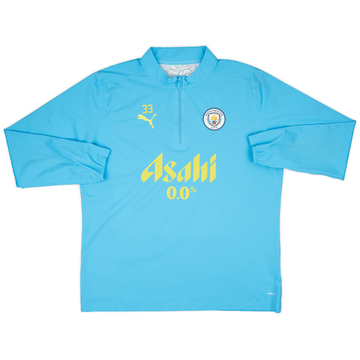 2024-25 Manchester City Player Issue 1/4 Zip Rain Top #33 (Carson) - 9/10 - (XL)