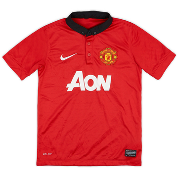2013-14 Manchester United Home Shirt - 8/10 - (S.Boys)