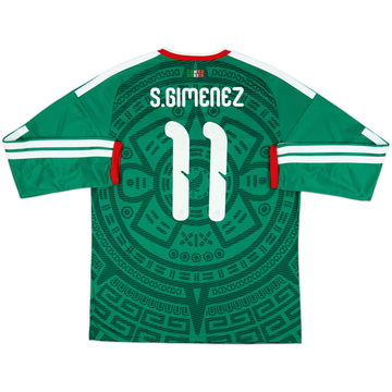 Camiseta de manga larga de local de México 2026-27 S.Gimenez #11