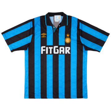 1991-92 Inter Milan Umbro Training Shirt - 8/10 - (XL) 1991-92 Inter Milan Umbro Training Shirt - 8/10 - (XL)