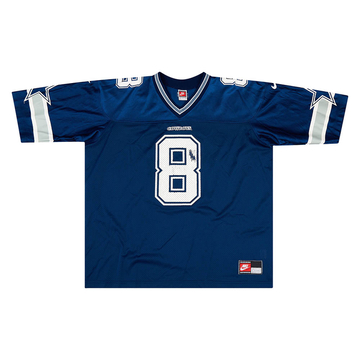 1996 00 Dallas Cowboys Aikman 8 Champion Jersey Home L