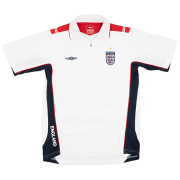 2003-05 England Umbro 1/4 Zip Polo Shirt - 5/10 - (L)
