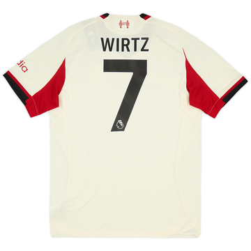 2025-26 Liverpool Authentic Home Shirt Wirtz #7