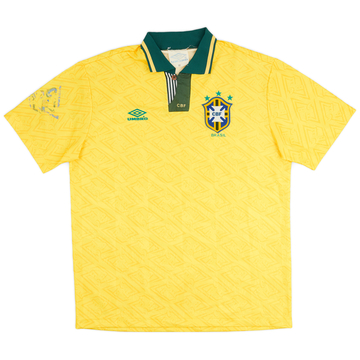 1991-93 Brazil Umbro Shell Jacket - 8/10 - (L)