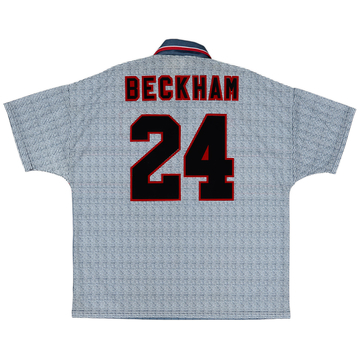 1995-96 Manchester United Away Shirt Beckham #24 (M) 1995-96 Manchester United Away Shirt Beckham #24 (M)