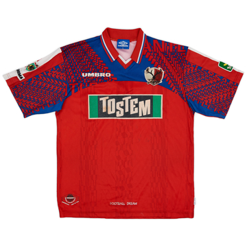 KASHIMA ANTLERS 1997)Umbroサッカーユニフォーム背番号 Kashima Antlers Home football shirt 1997 RARE Jersey Umbro