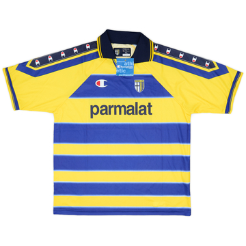 2002-03 Parma Basic Home L/S Shirt Sempre Con Voi #12 - 8/10
