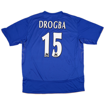 【高額売筋】 Shirt L/S Away Chelsea 2005-06 Drogba (XXL) #15 ウェア